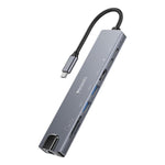 Yesido HB27 Hub 8 in 1 Type-C 3.1 con HDMI e RJ45