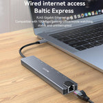 Yesido HB27 Hub 8 in 1 Type-C 3.1 con HDMI e RJ45