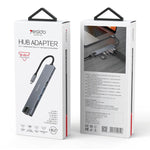 Yesido HB27 Hub 8 in 1 Type-C 3.1 con HDMI e RJ45