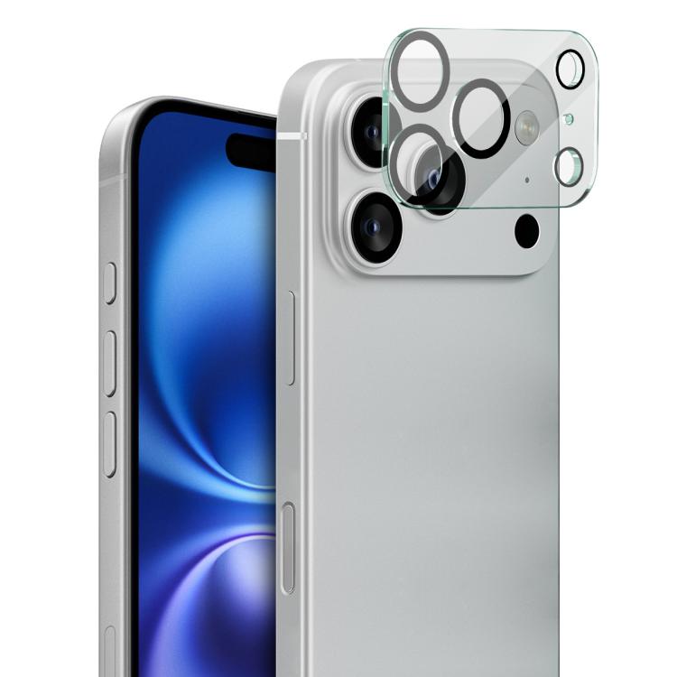 Pellicola per obiettivo in vetro per telecamera posteriore integrata ad alta definizione IMAK, design Black Eye, For iPhone 16e / 17e, For iPhone 17 Pro Max, For iPhone 17 Pro, For iPhone 17, For iPhone Air