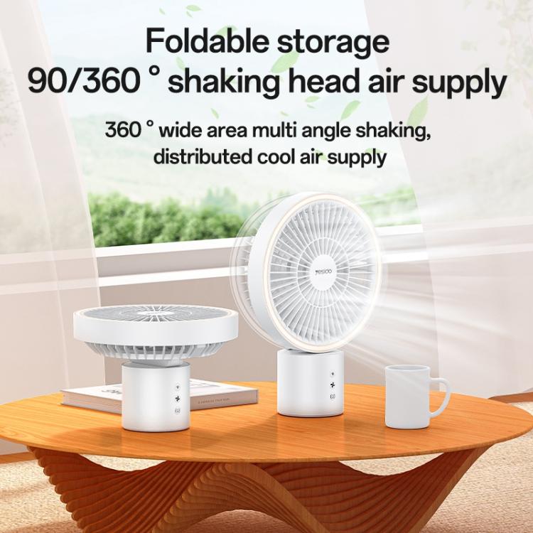 Yesido YF13 10W Tipo-C Ventilatore LED Multifunzionale con Treppiede