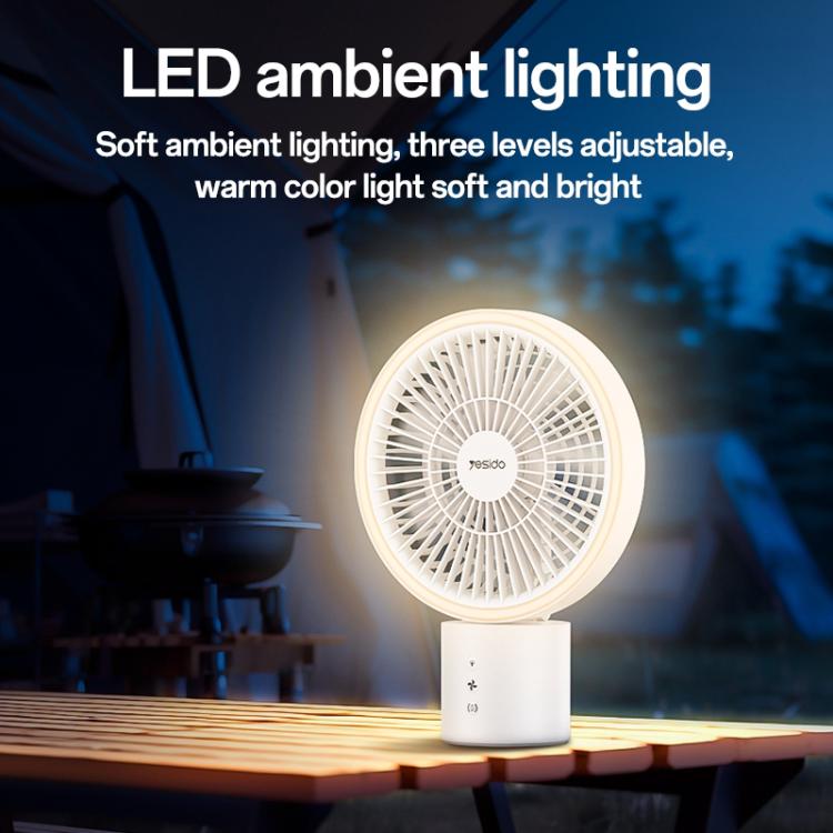 Yesido YF13 10W Tipo-C Ventilatore LED Multifunzionale con Treppiede