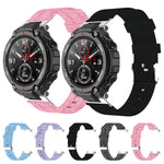 Cinturino di ricambio in tela di nylon con taglierino, For Huami Amazfit Ares A1908, For Huami Amazfit T-Rex  A1918