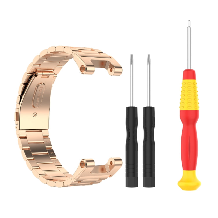 Tre ceppi di cinturino in acciaio inossidabile con coltello multiuso, For Huami Amazfit Ares A1908, For Huami Amazfit T-Rex A1918