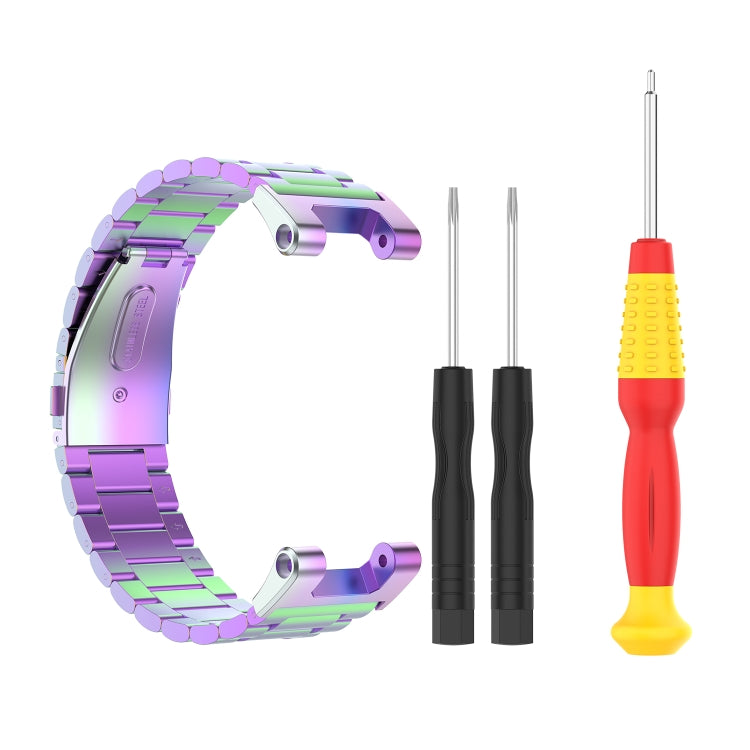 Tre ceppi di cinturino in acciaio inossidabile con coltello multiuso, For Huami Amazfit Ares A1908, For Huami Amazfit T-Rex A1918