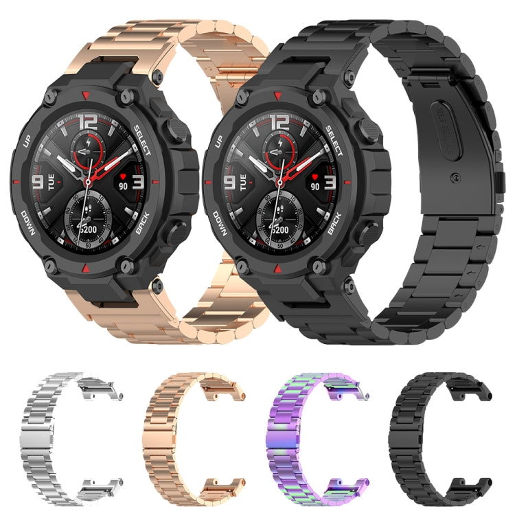 Tre ceppi di cinturino in acciaio inossidabile con coltello multiuso, For Huami Amazfit Ares A1908, For Huami Amazfit T-Rex A1918
