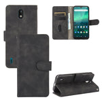 Tinta unita Skin Feel Fibbia magnetica Flip orizzontale Custodia in pelle PU con struttura in vitello con supporto e slot per schede e portafoglio, For Nokia 1.3, For Nokia 2.3, For Nokia 5.3, For Nokia 7.2 & 6.2, For Nokia C1
