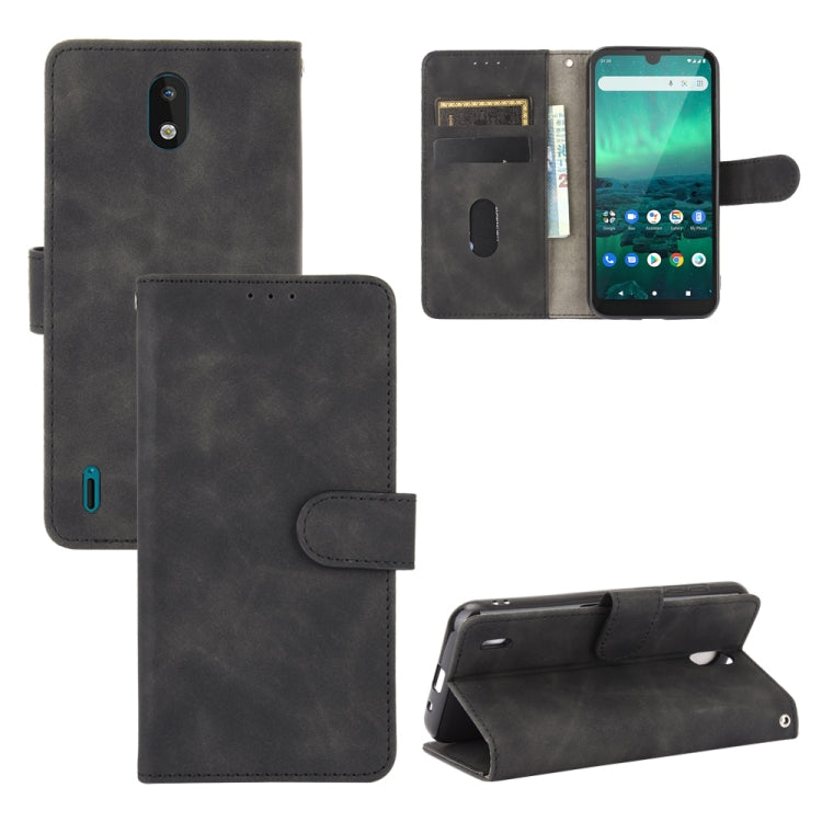 Tinta unita Skin Feel Fibbia magnetica Flip orizzontale Custodia in pelle PU con struttura in vitello con supporto e slot per schede e portafoglio, For Nokia 1.3, For Nokia 2.3, For Nokia 5.3, For Nokia 7.2 & 6.2, For Nokia C1