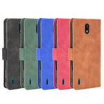 Tinta unita Skin Feel Fibbia magnetica Flip orizzontale Custodia in pelle PU con struttura in vitello con supporto e slot per schede e portafoglio, For Nokia 1.3, For Nokia 2.3, For Nokia 5.3, For Nokia 7.2 & 6.2, For Nokia C1