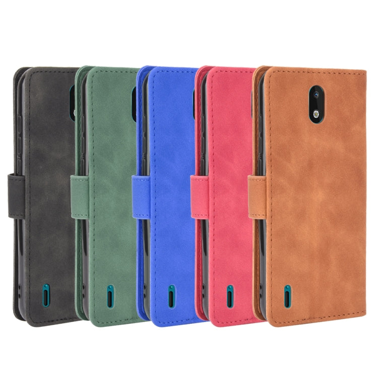 Tinta unita Skin Feel Fibbia magnetica Flip orizzontale Custodia in pelle PU con struttura in vitello con supporto e slot per schede e portafoglio, For Nokia 1.3, For Nokia 2.3, For Nokia 5.3, For Nokia 7.2 & 6.2, For Nokia C1