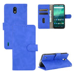 Tinta unita Skin Feel Fibbia magnetica Flip orizzontale Custodia in pelle PU con struttura in vitello con supporto e slot per schede e portafoglio, For Nokia 1.3, For Nokia 2.3, For Nokia 5.3, For Nokia 7.2 & 6.2, For Nokia C1