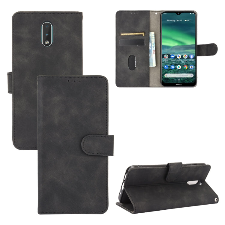 Tinta unita Skin Feel Fibbia magnetica Flip orizzontale Custodia in pelle PU con struttura in vitello con supporto e slot per schede e portafoglio, For Nokia 1.3, For Nokia 2.3, For Nokia 5.3, For Nokia 7.2 & 6.2, For Nokia C1