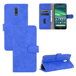 Tinta unita Skin Feel Fibbia magnetica Flip orizzontale Custodia in pelle PU con struttura in vitello con supporto e slot per schede e portafoglio, For Nokia 1.3, For Nokia 2.3, For Nokia 5.3, For Nokia 7.2 & 6.2, For Nokia C1