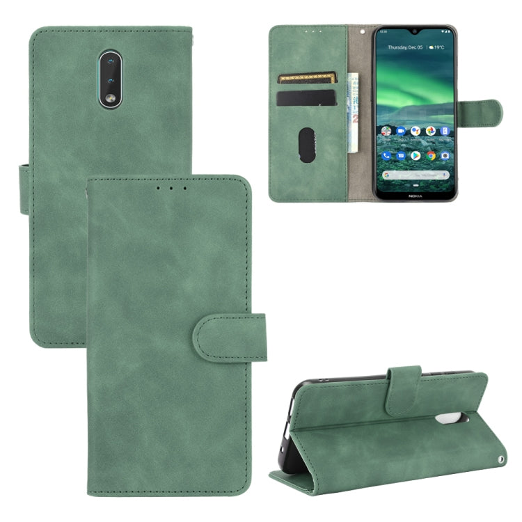 Tinta unita Skin Feel Fibbia magnetica Flip orizzontale Custodia in pelle PU con struttura in vitello con supporto e slot per schede e portafoglio, For Nokia 1.3, For Nokia 2.3, For Nokia 5.3, For Nokia 7.2 & 6.2, For Nokia C1