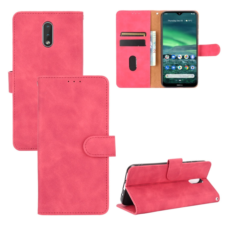 Tinta unita Skin Feel Fibbia magnetica Flip orizzontale Custodia in pelle PU con struttura in vitello con supporto e slot per schede e portafoglio, For Nokia 1.3, For Nokia 2.3, For Nokia 5.3, For Nokia 7.2 & 6.2, For Nokia C1