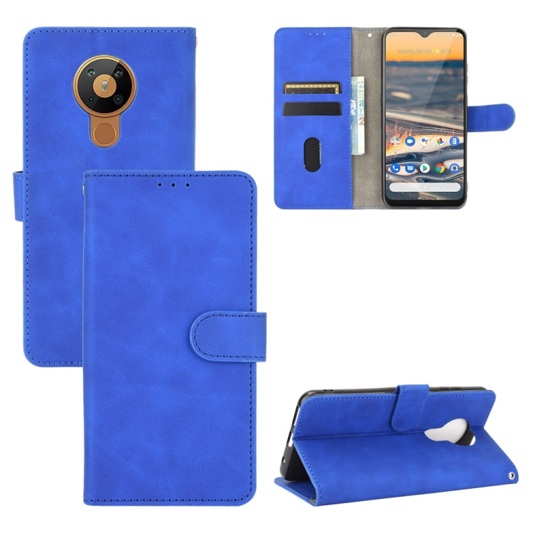 Tinta unita Skin Feel Fibbia magnetica Flip orizzontale Custodia in pelle PU con struttura in vitello con supporto e slot per schede e portafoglio, For Nokia 1.3, For Nokia 2.3, For Nokia 5.3, For Nokia 7.2 & 6.2, For Nokia C1