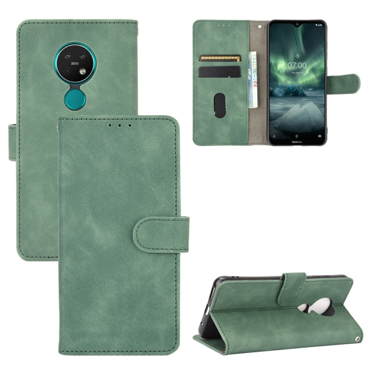 Tinta unita Skin Feel Fibbia magnetica Flip orizzontale Custodia in pelle PU con struttura in vitello con supporto e slot per schede e portafoglio, For Nokia 1.3, For Nokia 2.3, For Nokia 5.3, For Nokia 7.2 & 6.2, For Nokia C1