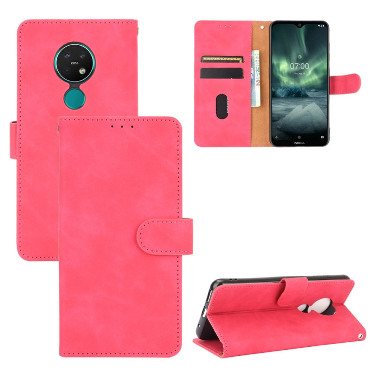 Tinta unita Skin Feel Fibbia magnetica Flip orizzontale Custodia in pelle PU con struttura in vitello con supporto e slot per schede e portafoglio, For Nokia 1.3, For Nokia 2.3, For Nokia 5.3, For Nokia 7.2 & 6.2, For Nokia C1