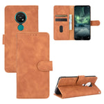 Tinta unita Skin Feel Fibbia magnetica Flip orizzontale Custodia in pelle PU con struttura in vitello con supporto e slot per schede e portafoglio, For Nokia 1.3, For Nokia 2.3, For Nokia 5.3, For Nokia 7.2 & 6.2, For Nokia C1