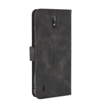 Tinta unita Skin Feel Fibbia magnetica Flip orizzontale Custodia in pelle PU con struttura in vitello con supporto e slot per schede e portafoglio, For Nokia C2
