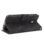 Tinta unita Skin Feel Fibbia magnetica Flip orizzontale Custodia in pelle PU con struttura in vitello con supporto e slot per schede e portafoglio, For Nokia C2