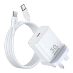 Caricabatterie GaN REMAX RP-U71 30W Type-C EU/UK Plug