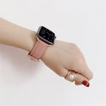 Cinturino in pelle con cuciture per Apple Watch 38-44mm