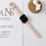 Cinturino in pelle con cuciture per Apple Watch 38-44mm