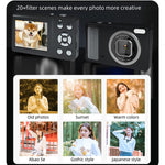 Fotocamera digitale DC15 4K UHD 64MP con zoom 18X