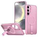 Custodia per telefono con supporto MagSafe di raffreddamento a nido d'ape, For Samsung Galaxy A06 5G / 4G, For Samsung Galaxy S25 5G / S24 5G, For Samsung Galaxy S25+ 5G / S24+ 5G, For Samsung Galaxy S25 Ultra 5G