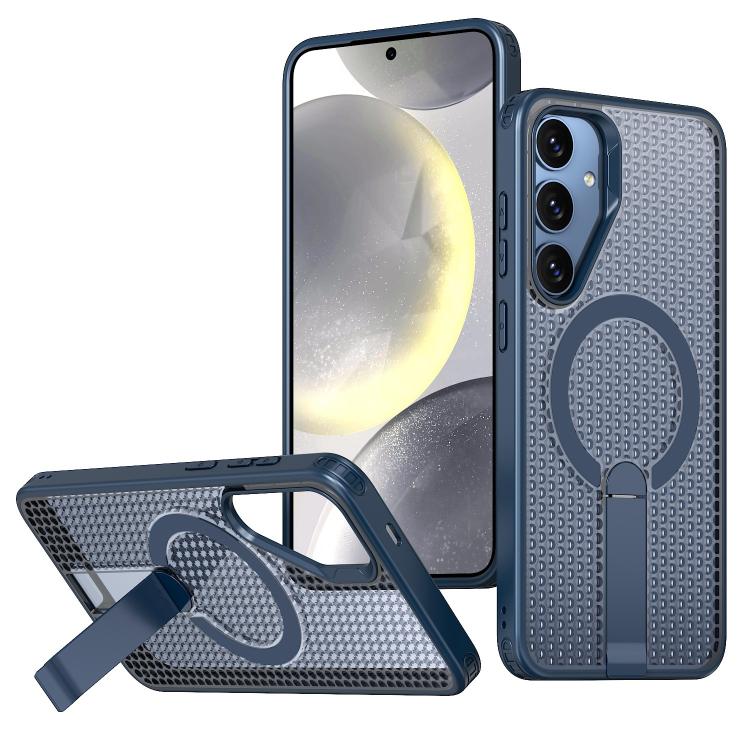 Custodia per telefono con supporto MagSafe di raffreddamento a nido d'ape, For Samsung Galaxy A06 5G / 4G, For Samsung Galaxy S25 5G / S24 5G, For Samsung Galaxy S25+ 5G / S24+ 5G, For Samsung Galaxy S25 Ultra 5G