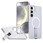 Custodia per telefono con supporto MagSafe di raffreddamento a nido d'ape, For Samsung Galaxy A06 5G / 4G, For Samsung Galaxy S25 5G / S24 5G, For Samsung Galaxy S25+ 5G / S24+ 5G, For Samsung Galaxy S25 Ultra 5G