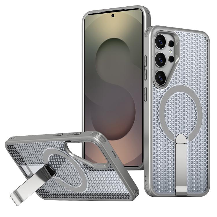 Custodia per telefono con supporto MagSafe di raffreddamento a nido d'ape, For Samsung Galaxy A06 5G / 4G, For Samsung Galaxy S25 5G / S24 5G, For Samsung Galaxy S25+ 5G / S24+ 5G, For Samsung Galaxy S25 Ultra 5G