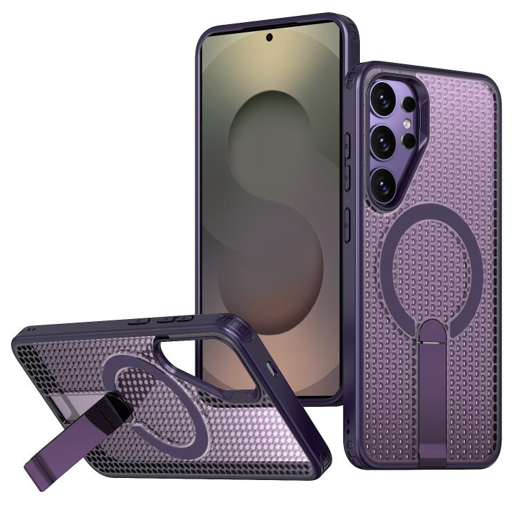 Custodia per telefono con supporto MagSafe di raffreddamento a nido d'ape, For Samsung Galaxy Xcover7 Pro, For Samsung Galaxy Xcover7, For Samsung Galaxy S24 Ultra 5G, For Samsung Galaxy S23+ 5G