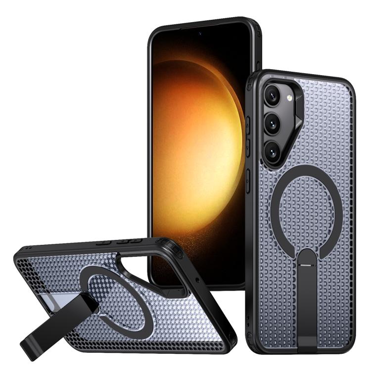 Custodia per telefono con supporto MagSafe di raffreddamento a nido d'ape, For Samsung Galaxy Xcover7 Pro, For Samsung Galaxy Xcover7, For Samsung Galaxy S24 Ultra 5G, For Samsung Galaxy S23+ 5G