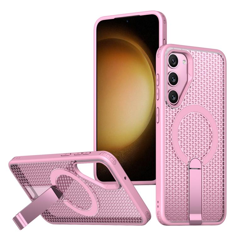 Custodia per telefono con supporto MagSafe di raffreddamento a nido d'ape, For Samsung Galaxy Xcover7 Pro, For Samsung Galaxy Xcover7, For Samsung Galaxy S24 Ultra 5G, For Samsung Galaxy S23+ 5G