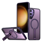 Custodia per telefono con supporto MagSafe di raffreddamento a nido d'ape, For Samsung Galaxy Xcover7 Pro, For Samsung Galaxy Xcover7, For Samsung Galaxy S24 Ultra 5G, For Samsung Galaxy S23+ 5G