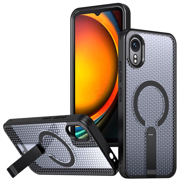 Custodia per telefono con supporto MagSafe di raffreddamento a nido d'ape, For Samsung Galaxy Xcover7 Pro, For Samsung Galaxy Xcover7, For Samsung Galaxy S24 Ultra 5G, For Samsung Galaxy S23+ 5G