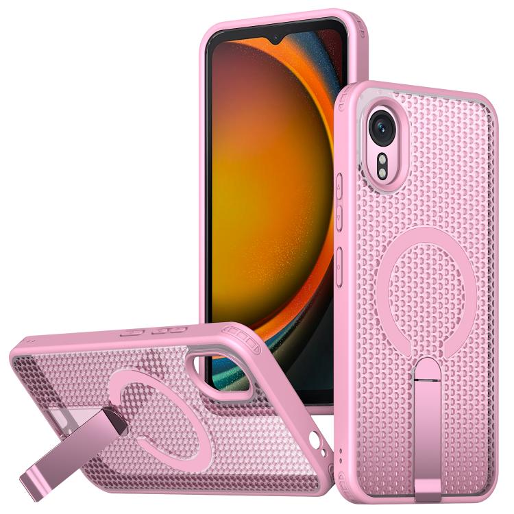 Custodia per telefono con supporto MagSafe di raffreddamento a nido d'ape, For Samsung Galaxy Xcover7 Pro, For Samsung Galaxy Xcover7, For Samsung Galaxy S24 Ultra 5G, For Samsung Galaxy S23+ 5G