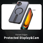 Custodia per telefono con supporto MagSafe di raffreddamento a nido d'ape, For Samsung Galaxy Xcover7 Pro, For Samsung Galaxy Xcover7, For Samsung Galaxy S24 Ultra 5G, For Samsung Galaxy S23+ 5G