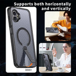 Custodia per telefono con supporto MagSafe di raffreddamento a nido d'ape, For Samsung Galaxy Xcover7 Pro, For Samsung Galaxy Xcover7, For Samsung Galaxy S24 Ultra 5G, For Samsung Galaxy S23+ 5G