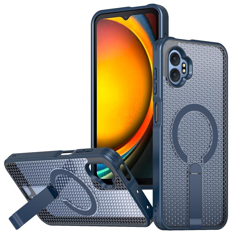 Custodia per telefono con supporto MagSafe di raffreddamento a nido d'ape, For Samsung Galaxy Xcover7 Pro, For Samsung Galaxy Xcover7, For Samsung Galaxy S24 Ultra 5G, For Samsung Galaxy S23+ 5G