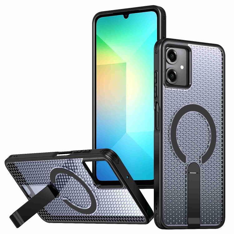 Custodia per telefono con supporto MagSafe di raffreddamento a nido d'ape, For Samsung Galaxy A06 5G / 4G, For Samsung Galaxy S25 5G / S24 5G, For Samsung Galaxy S25+ 5G / S24+ 5G, For Samsung Galaxy S25 Ultra 5G