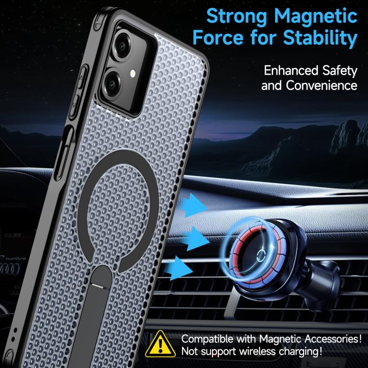 Custodia per telefono con supporto MagSafe di raffreddamento a nido d'ape, For Samsung Galaxy A06 5G / 4G, For Samsung Galaxy S25 5G / S24 5G, For Samsung Galaxy S25+ 5G / S24+ 5G, For Samsung Galaxy S25 Ultra 5G