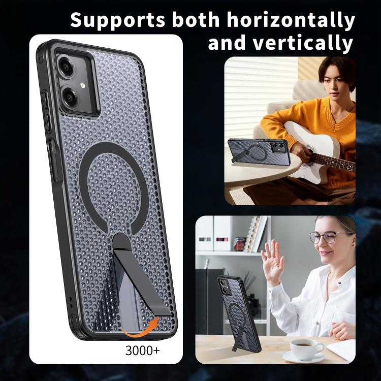 Custodia per telefono con supporto MagSafe di raffreddamento a nido d'ape, For Samsung Galaxy A06 5G / 4G, For Samsung Galaxy S25 5G / S24 5G, For Samsung Galaxy S25+ 5G / S24+ 5G, For Samsung Galaxy S25 Ultra 5G