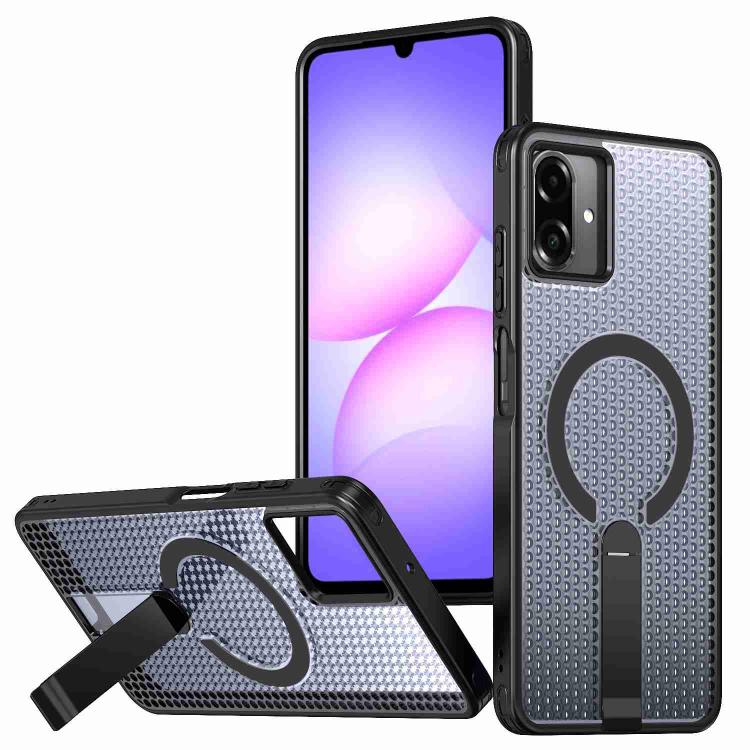 Custodia per telefono con supporto MagSafe di raffreddamento a nido d'ape, For Samsung Galaxy S26 Ultra 5G, For Samsung Galaxy A07 4G, For Samsung Galaxy A17 5G, For Samsung Galaxy M56 / F56 5G