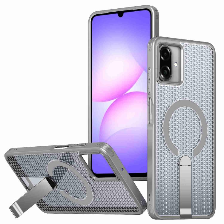 Custodia per telefono con supporto MagSafe di raffreddamento a nido d'ape, For Samsung Galaxy S26 Ultra 5G, For Samsung Galaxy A07 4G, For Samsung Galaxy A17 5G, For Samsung Galaxy M56 / F56 5G