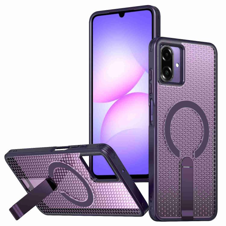 Custodia per telefono con supporto MagSafe di raffreddamento a nido d'ape, For Samsung Galaxy S26 Ultra 5G, For Samsung Galaxy A07 4G, For Samsung Galaxy A17 5G, For Samsung Galaxy M56 / F56 5G
