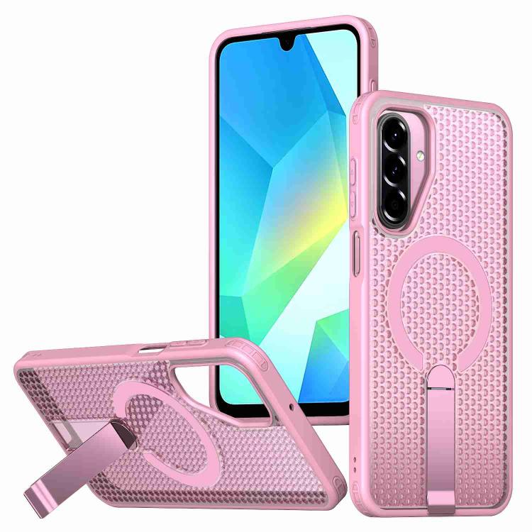 Custodia per telefono con supporto MagSafe di raffreddamento a nido d'ape, For Samsung Galaxy S26 Ultra 5G, For Samsung Galaxy A07 4G, For Samsung Galaxy A17 5G, For Samsung Galaxy M56 / F56 5G