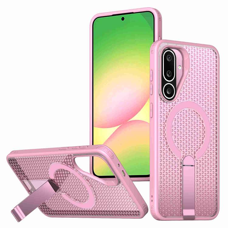Custodia per telefono con supporto MagSafe di raffreddamento a nido d'ape, For Samsung Galaxy S26 Ultra 5G, For Samsung Galaxy A07 4G, For Samsung Galaxy A17 5G, For Samsung Galaxy M56 / F56 5G